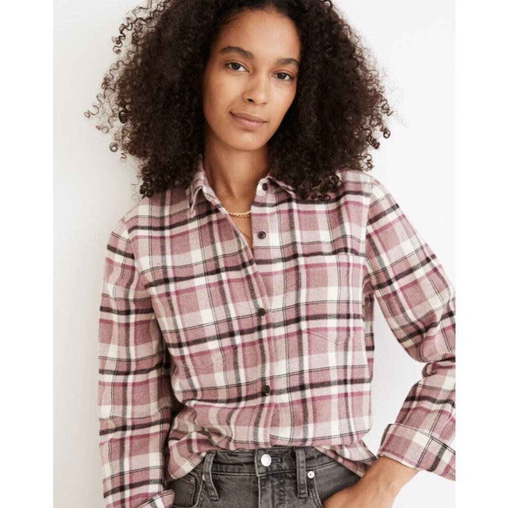 Madewell Classic Ex-Boyfriend Shirt in Cornado Plaid size S